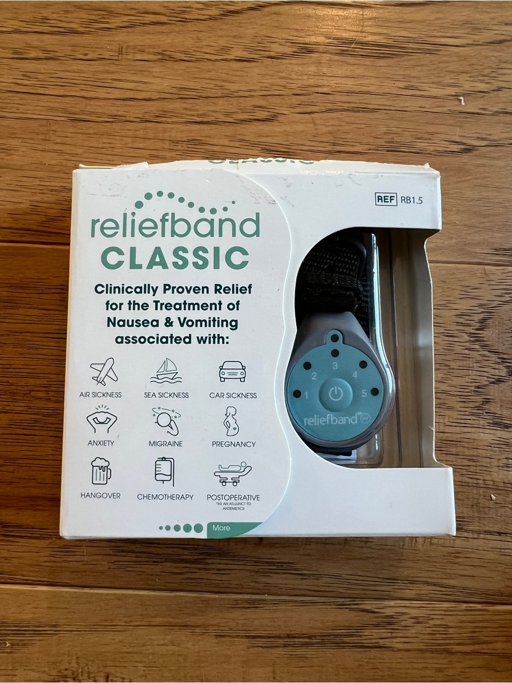 Reliefband CLASSIC Motion Sickness Wristband in Teal